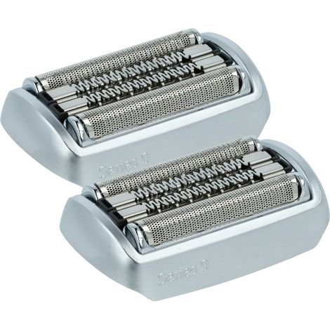 vhbw 2x Ersatz-Scherköpfe kompatibel mit Braun Series 9 Elektrorasierer, Silber