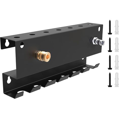 Organizador de pared multifuncional para hidrolimpiadoras y accesorios de lanza.