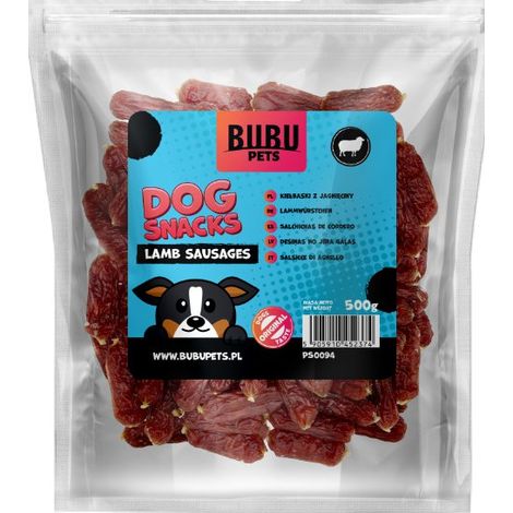 Bubu Pets Snack per cani 500 g - Salsicce di agnello 500 g