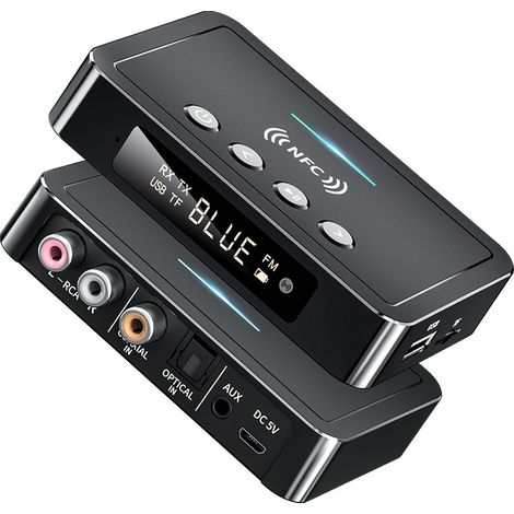 New NFC Bluetooth Receiver 5.0 Bluetooth Transmitter FM 3-in-1 Bluetooth Adapter for Universal Computer Use (1/3)