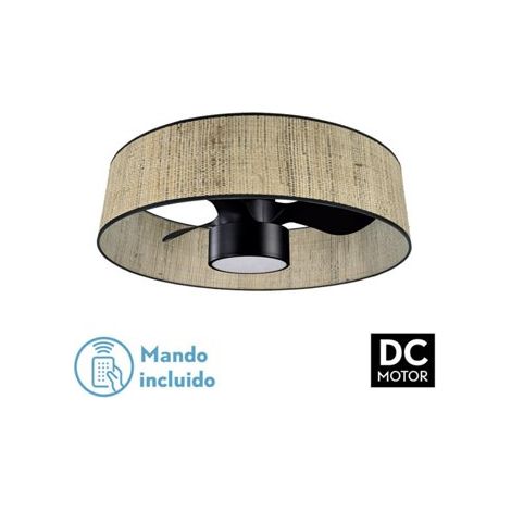 Ventilatore Natasha DC 24 W canna/nero 70 cm 2390 lm 6 velocità controllo 3CCT (1/3)