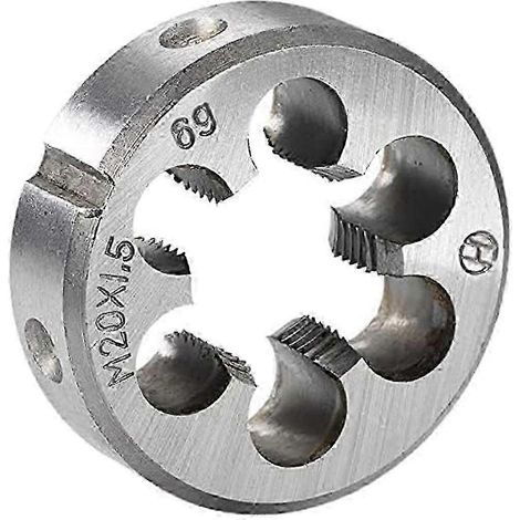 Filière à filetage à droite M20 x 1,5, métrique, en acier rapide HSS SZRH AF (1/5)