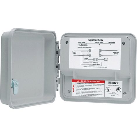 Hunter – Relais de démarrage de pompe 24V – Boîtier NEMA 3R étanche – Câbles volants pour connexion rapide – PSR22 (1/2)