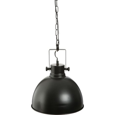 Lampe Suspension en Métal "Petpo" 35cm Noir (1/3)