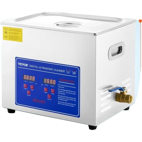 Pulitore a ultrasuoni, capacità 30 litri, pannello di controllo digitale, 10 litri (1/2)