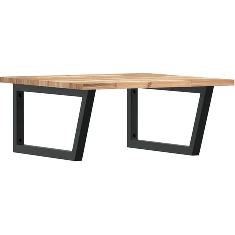Maison Exclusive - Waschbeckenregal Wandmontage Stahl und Akazien