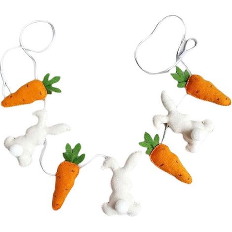 Osterdekoration Karotten-Hasen-Anhänger, Heimdeko, Ostergeschenk (1/5)