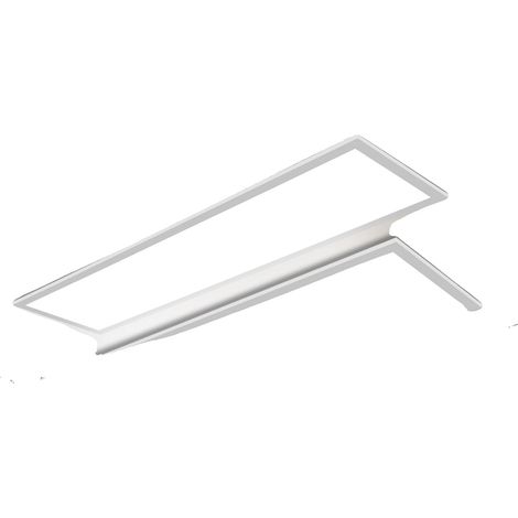 Plafoniera LED da 40W, con telecomando, 2 pezzi, 120 cm, luce neutra, bianca. (1/2)