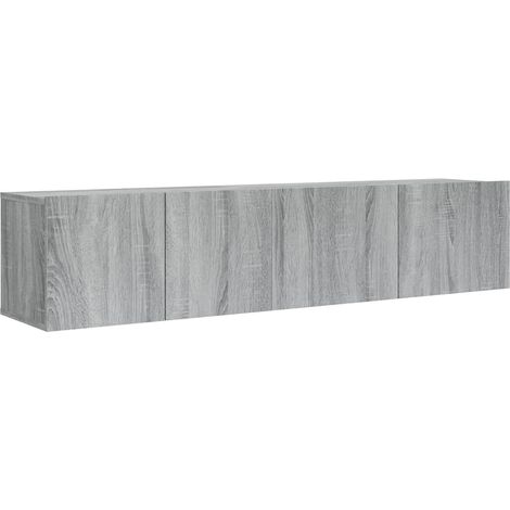 vidaXL Set de muebles para TV 2 pzas madera contrachapada gris Sonoma (1/2)
