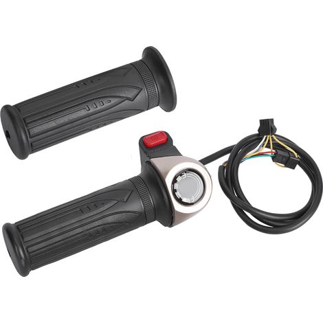Poignée d'accélérateur universelle pour vélo électrique avec bouton multifonction et batterie lithium intégrée (1/5)