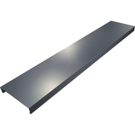 Couvertine 2m PREMIUM en alu 15/10ème - tête de mur Couleur - Gris Anthracite - RAL 7016, Largeur - 210 mm, Longueur - 2 m linéaires - ALUHOME