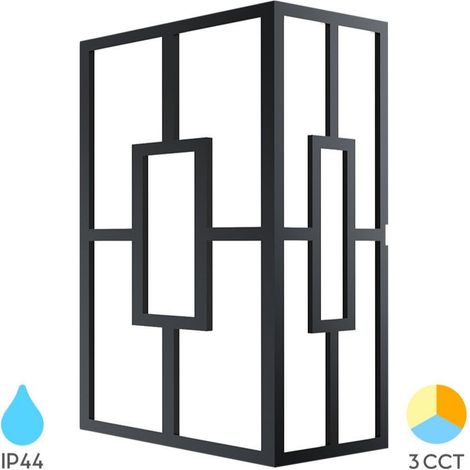 Applique murale LED 20W 3en1 IP44 Noir (1/5)