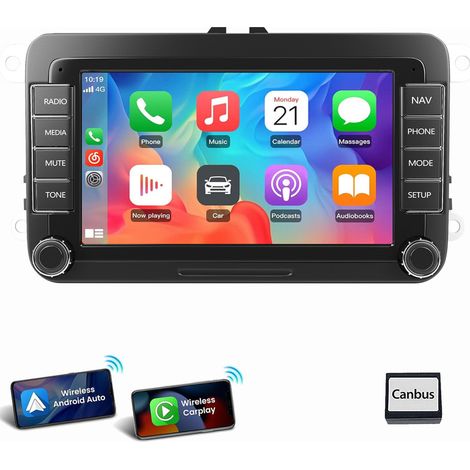 Autoradio Android 14 Carplay pour Golf 5 6 Plus Touran Tiguan Caddy Jetta Passat Polo 2+64G (1/4)