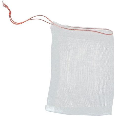 Lot de 100 sacs de protection pour fruits – Filet anti-insectes pour arbres fruitiers – Sacs en maille avec cordon de serrage pour protéger les tomates, les raisins, les mangues (10" x (1/4)