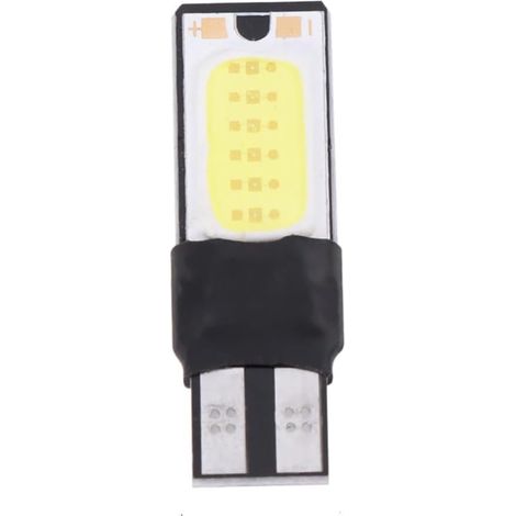 Ampoule LED W5W - Lot de 10 - Cob - Blanc 6000K - Anti Erreur Can-Bus - Universel Voiture - 7,8x4x1,5cm (1/5)