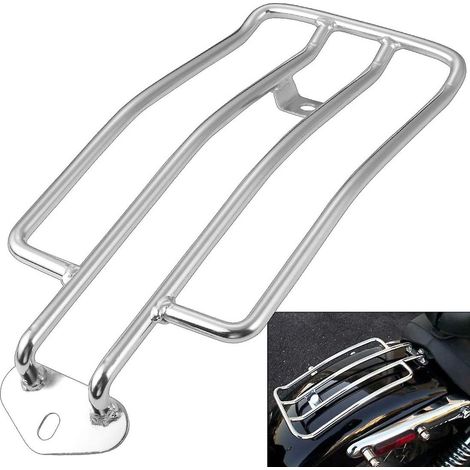 Porte-bagages de selle solo argenté pour Harley XL Sportster 883 XL1200 1985-2003 11 pouces (1/5)