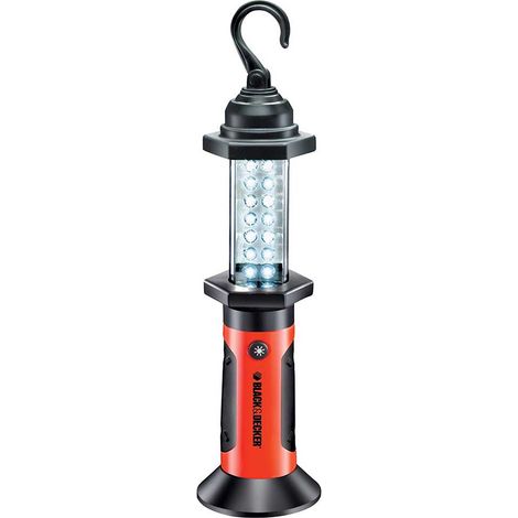 Lampada Emergenza Torcia Luce Ispezione Campeggio Black Decker con Gancio 14 LED (1/5)
