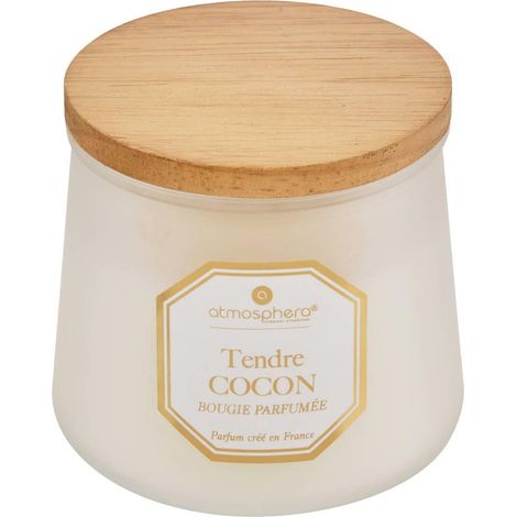 Bougie Parfumée en Verre "Elisa" 200g Tendre Coton