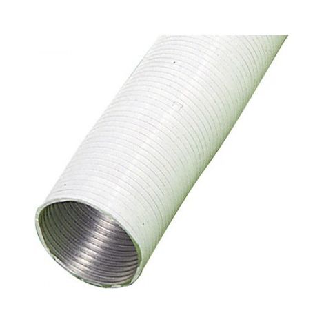 Tubo in alluminio compatto bianco Ø 100 mm./5 metri