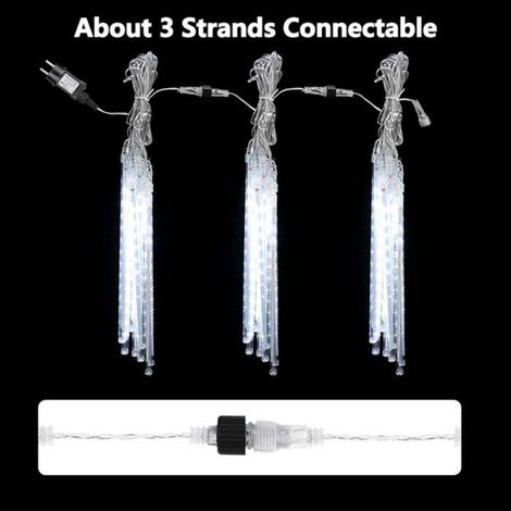 Guirlande Lumineuse - Météores Pluie - 10 Tubes - 240 LED - Étanche IP65 - Éclairage Extérieur (1/5)