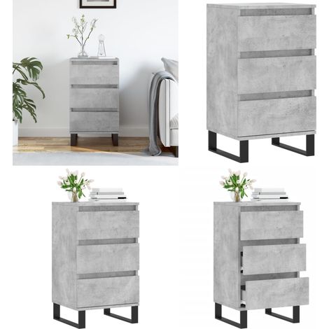 Buffet gris béton 40x35x70 cm bois d'ingénierie - buffet - buffets - Home & Living (1/5)