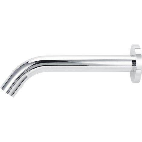 Wandmontierter Infrarot-Sensor-Wasserhahn aus Edelstahl, Warm- und Kaltwasserausführung, für Waschbecken und Handwaschbecken. (1/5)