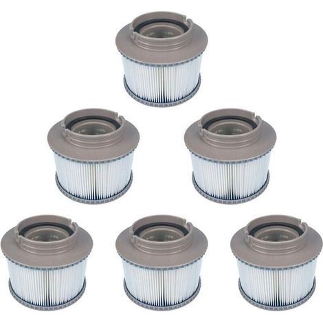 Packung mit 6 Ersatz-MSPA-Filtern für FD2089, Filterkartuschenpumpe passend für alle aktuellen MSPA-Whirlpools (1/5)