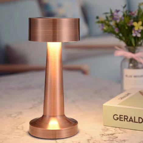 Berührungsempfindliche Tischleuchte, kabellose Nachttischlampe, wiederaufladbare Nachttischlampe, Leselampe, 3 einstellbare Helligkeitsstufen, geeignet für Schlafzimmer, Esszimmer, Studentenwohnheime,