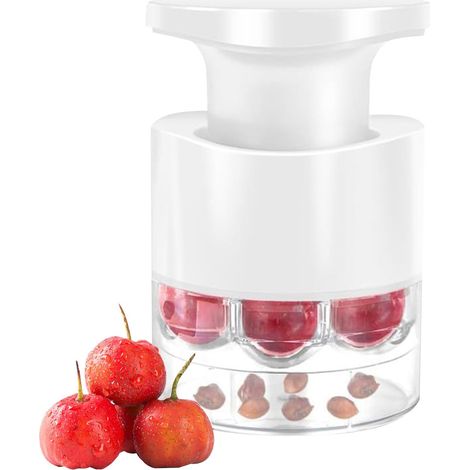 Dévidoir à Noyaux de Cerises - Dénoyauteur à 7 Trous Type à Poussoir - (1/5)