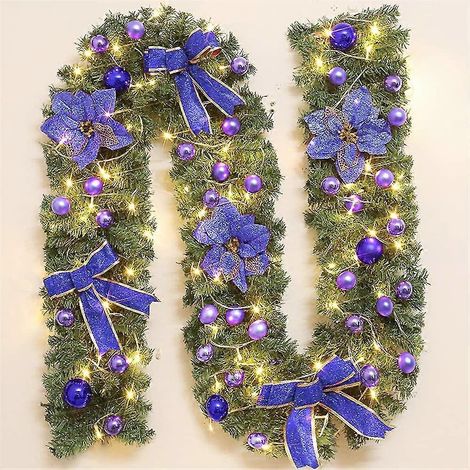 Guirlande de Noël en forme de longue couronne (1/5)
