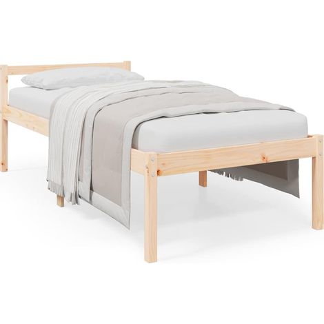 Maison Exclusive - Lit pour personne âgée 90x200 cm bois massif de pin (1/5)