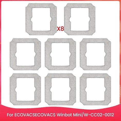Lingettes lavables pour Winbot Mini, tampon de rechange W-CC02-0012, accessoire pour robot de nettoyage (1/5)