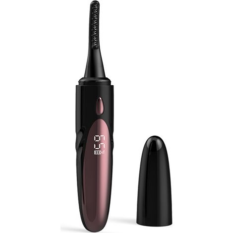Curling Eyelash Chauffant Rechargeable - 4 Régles de Température - Tête à Peigne Courbée - Isolation Thermique en Silicone - USB-C - 0,5 cm Espacement Précis - 1 Pièce (1/5)