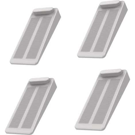 Arrêts de Portes, Yosemy 6pcs Antidérapante Cale Porte au Sol avec Hauteur Réglable,Ces Cales être Utilisées sur Une Base Genre Carrelage, Béton, Ciment,Tapis, Sols Stratifiésetc, Gris (1/4)