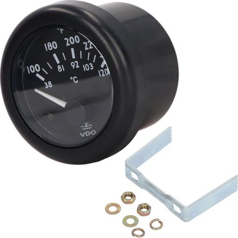 Jauge de température d'eau électromagnétique 52mm pour compteur VDO 12V, type à aiguille (1/5)