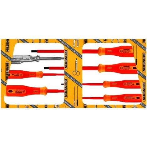 Bernstein 14-650 VDE Juego de 7 destornilladores multicolores