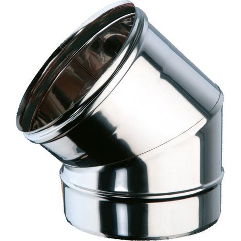 Curva a 45° mf inox curva 45 gradi inox diam 200