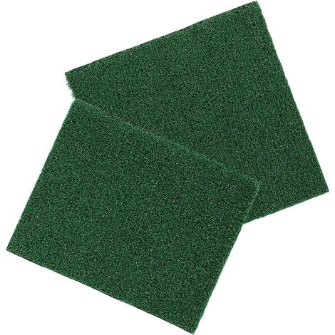 Tapis de Gazon Synthétique pour Poulailler 2 Pcs en Abs Vert  Lavable et Réutilisable, Installation Facile, Espace Avicole et Nichoirs à Poules (1/5)
