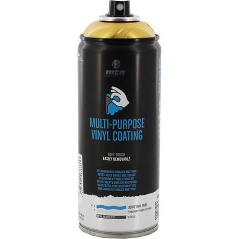 Bombe de peinture revêtement vinyle multiusage - Or - 400ml - MTN Pro