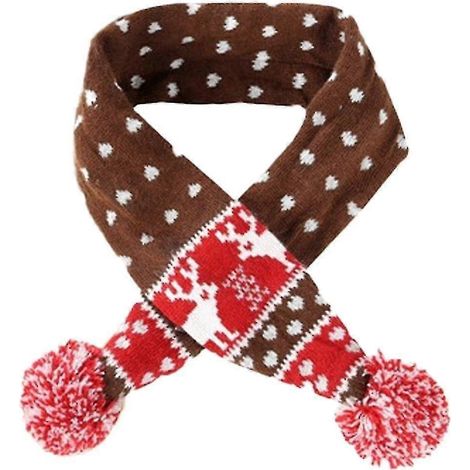 Écharpe de Noël pour chien - Écharpe tricotée pour chien - Écharpe chaude d'hiver pour animaux de compagnie (1/5)