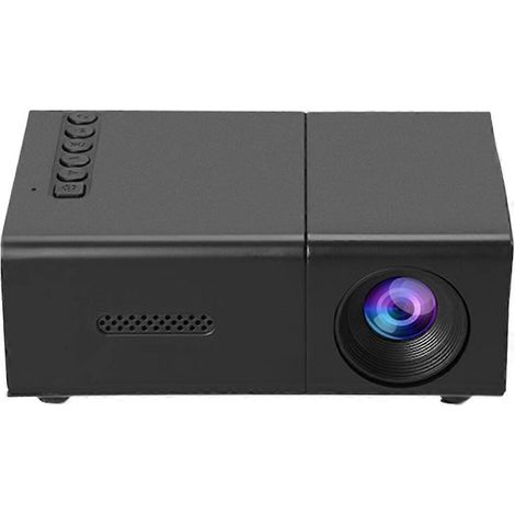 Mini projecteur LED portable, projecteur home cinéma compact pour divertissement en intérieur, léger et facile à transporter, prise européenne. (1/5)