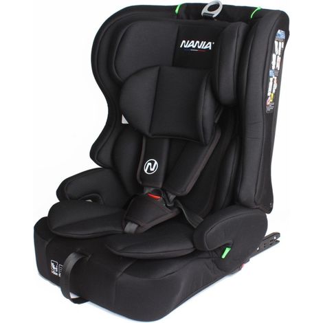 Siege auto - NANIA - LIMA - Groupe 1/2/3 - 76-150 cm - Isofix - I-Size - Réducteur - Noir (1/2)