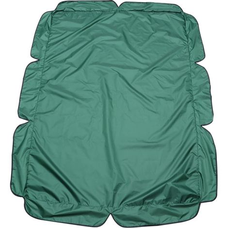 Housse de Protection Balançoire Jardin Imperméable avec Bord Festonné Élastique Couverture Poussière Résistante pour Fauteuil Suspendu Places Vert Foncé (1/5)