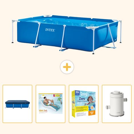 Intex Piscine Tubulaire Rectangulaire - 260x160x65 cm - 5-pièces S135 (1/5)