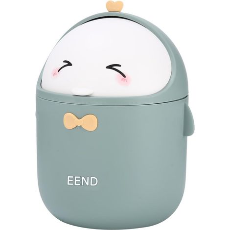 Poubelle Bureau - Avec Couvercle - Mini Forme Canard - PP Écologique - Pour Bureau Chambre Salon - 1 Pièce (1/5)