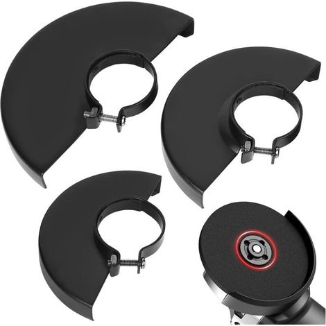 (Trou intérieur 42 mm) Housse de protection en 3 parties pour meuleuses d'angle, housse de protection pour meuleuses d'angle, housses de protection pour accessoires de meuleuses d'angle 150 (1/5)