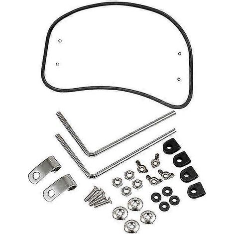 Pare-brise ovale transparent gris, style rétro, compatible avec la moto électrique Honda S07 Niu de New Continent. (1/5)