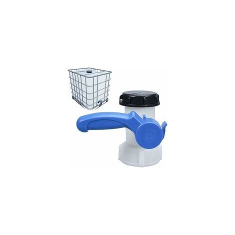 Vanne Papillon, Vanne Papillon en PP avec Écrou de 62mm Adaptateur pour DN40 Cuve IBC 1000 litres (1/5)