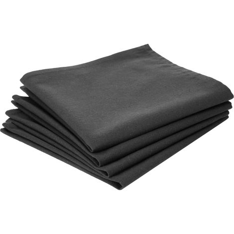 Lot de 2 ensembles de 4 serviettes de table en coton