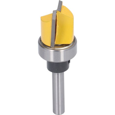 Fraise à affleurer acier 45 haute dureté, revêtement PTFE, coupe nette, pour tiroirs, lame transparente 6x3/4x5/8 pouces, outil de défonceuse précis. (1/5)